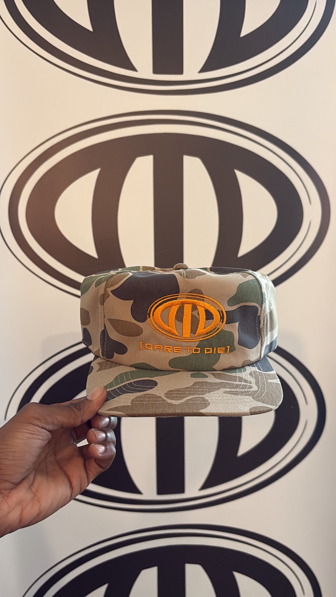 multi camo flat brim cap