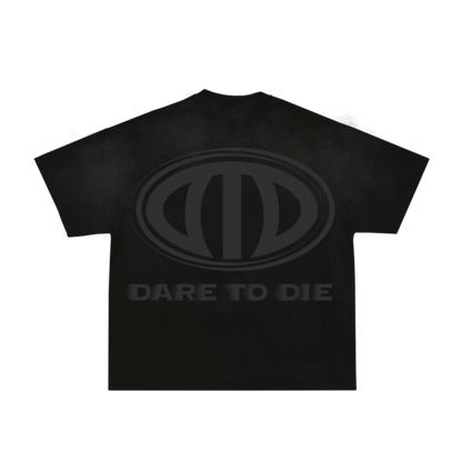 statement tee - black acid wash